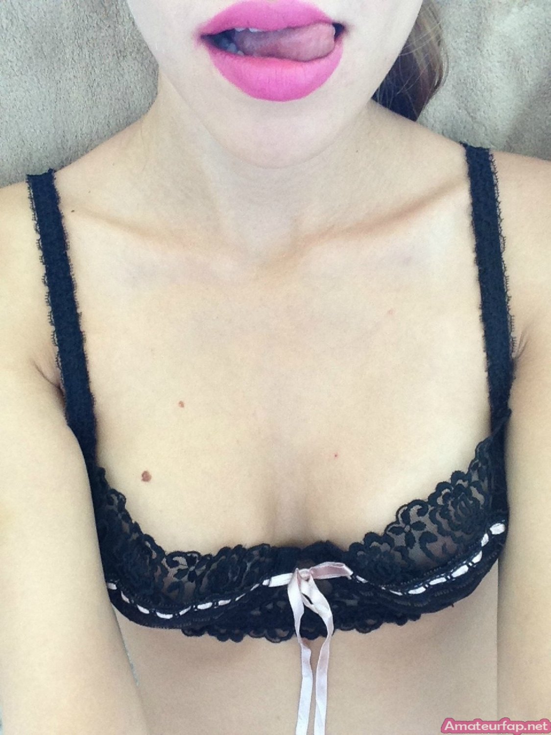 College GF Showing Off Bra and Panties #QP6fG23n